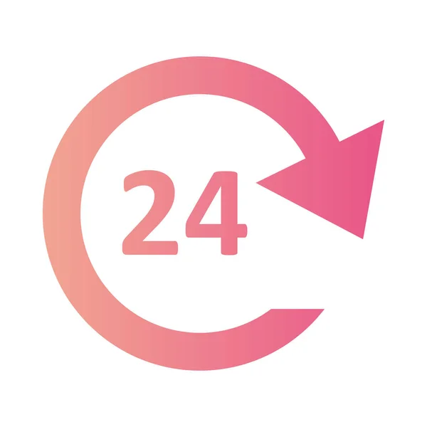 24服务梯度通用图标Ui Ux元素符号 — 图库矢量图片
