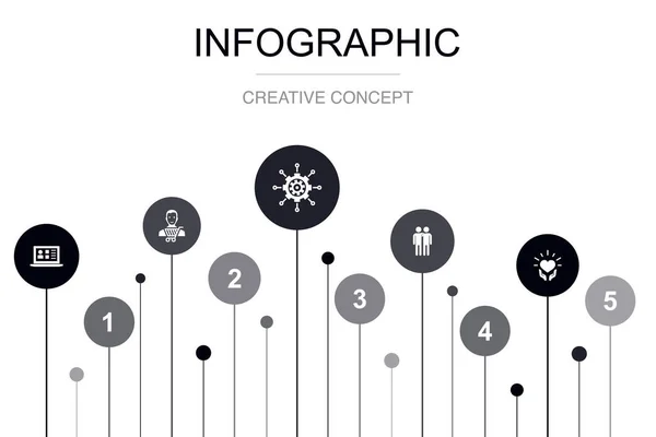 Crm Клиент Менеджмент Отношения Забота Графический Дизайн Искушают Креативная Концепция — стоковый вектор