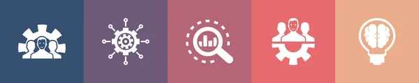 Ikony Účinnosti Šablona Návrhu Aplikace Infographic Kreativní Koncept Možnostmi — Stockový vektor