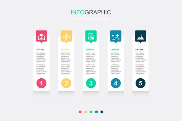 Vergadering Bedrijfsethiek Contract Strategie Missie Pictogrammen Infographic Design Template Creatief — Stockvector