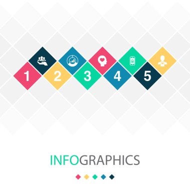 resources, market, sincerity, mobile security, online privacy, icons Infographic design layout design template. Creative presentation concept with 5 options