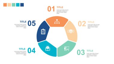 Classification, Data processing, training, knowledge, result, icons Infographic design layout template. Creative presentation concept with 5 options