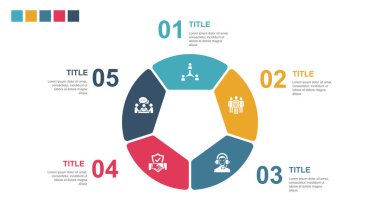 collaboration, teamwork, support, trust, communication, icons Infographic design layout template. Creative presentation concept with 5 options