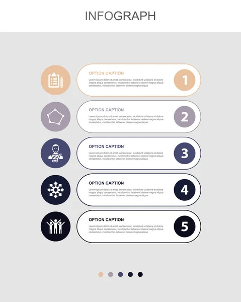 Survey Area Customer Opportunity Success Icons Infographic Design Layout Template — Stockvektor