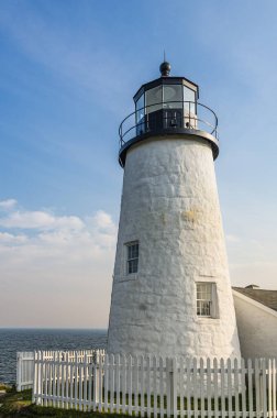 Pemaquid Point Deniz Feneri, Bristol, Lincoln County, Maine, New England, ABD