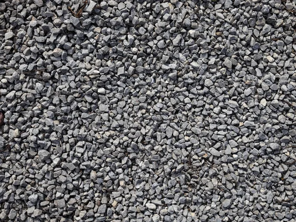 Grau Stein Kies Textur Hintergrund Gebrochener Stein Oder Schotter Mit — Stockfoto