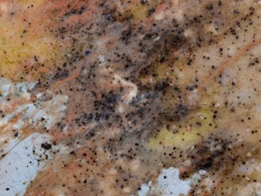 Vücut önlüklerinin soyut arkaplan dokusu. Farklı önlükler üst görünüm karışımı. Kozmetik deri yüzme ya da vücut kremi. Vücut bakımı için el yapımı kahve fırçası. Ev güzelliği kavramı.