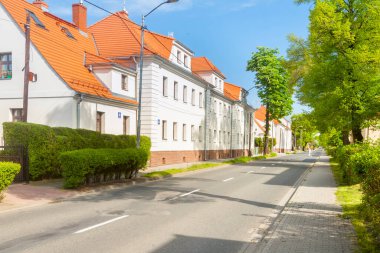 Polonya, Yukarı Silezya, Katowice, Giszowiec Bölgesi, İlkbaharda Antik Konut