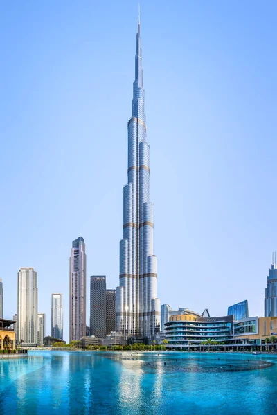Uae Dubai 2023 일출시에 부르즈 할리파 — 스톡 사진
