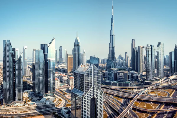 Die Skyline Von Dubai Uae — Stockfoto
