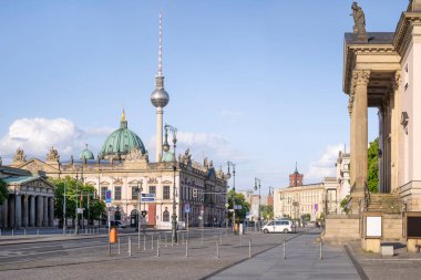 Berlin, Almanya 'nın merkezindeki panoramik manzara