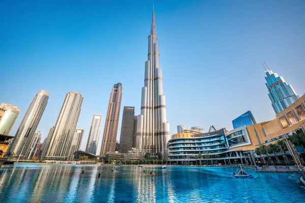 Dubai Egyesült Arab Emírségek Június 2023 Híres Burj Khalifa Napkeltekor — Stock Fotó