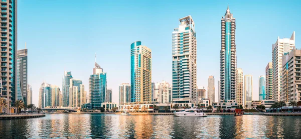 Skyline Van Jachthaven Dubai — Stockfoto