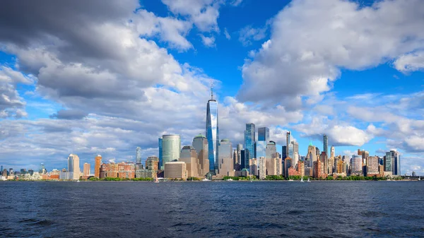 Manhattan New York Ufuk Çizgisinde Panoramik Manzara Telifsiz Stok Fotoğraflar