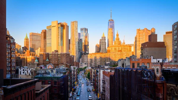New York Abd Ekim 2023 Çin Mahallesi Manhattan Panoramik Manzara Telifsiz Stok Imajlar