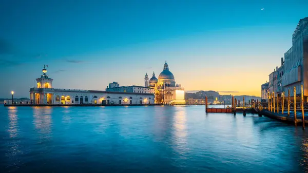Гранд Канал Венеції Під Час Заходу Сонця Італія Стокова Картинка