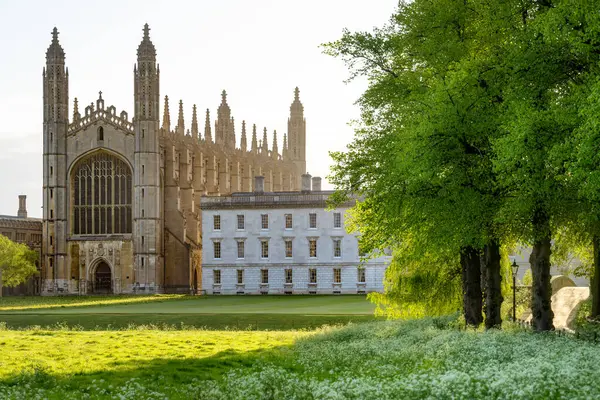 Kungar College Cambridge Tidiga Morgontimmarna Royaltyfria Stockfoton