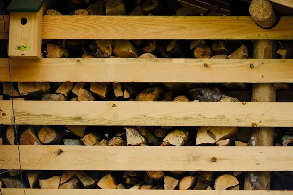 Storage of wood for winter
