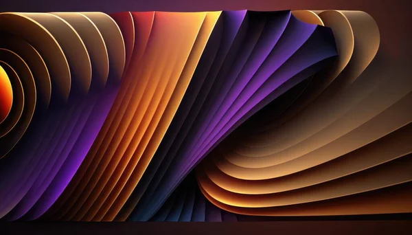 A colorful abstract background with curved lines and curves in different colors and sizes with a dark background colorful flat surreal design an abstract painting geometric abstract art