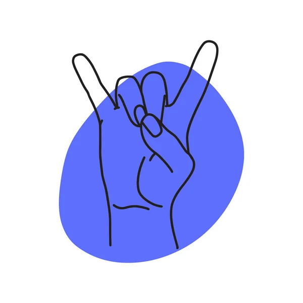 Mudra Apana Mrigi Händerna Vektor Illustration Yogic Handgest — Stock vektor
