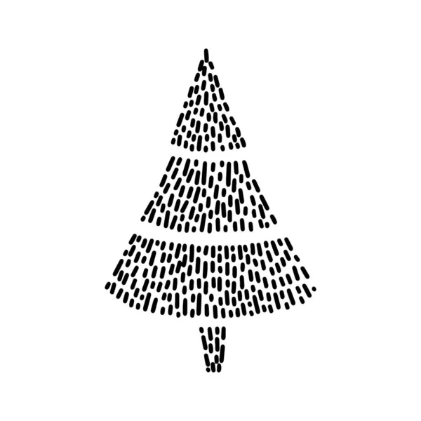 Árbol Navidad Perfecto Para Tarjetas Navidad Decoraciones Invitaciones Banners Etiquetas — Archivo Imágenes Vectoriales