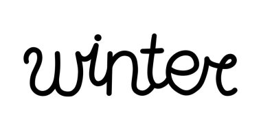 Kış Mektubu. Noel ve yeni yıl kartpostalları ve dekorasyonları için mükemmel. Sıcak, neşeli bir ruh hali..