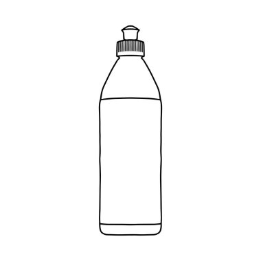 Bulaşık deterjanı modeli. Sabunlar için ev hijyeni paketi koleksiyonu. Vektör illüstrasyonu.