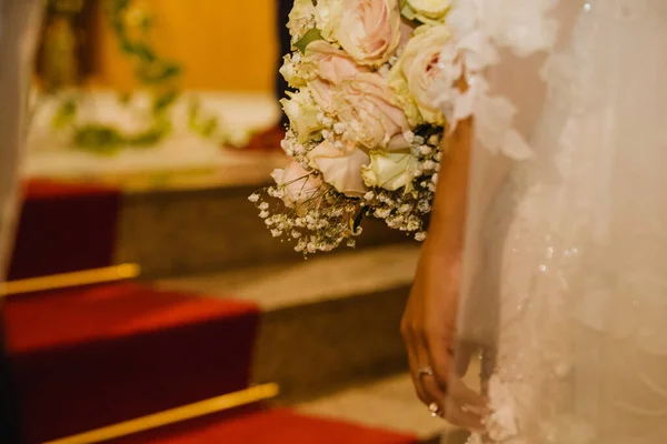 Belo Buquê Casamento Flores — Fotografia de Stock
