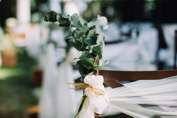 Красивые Свадебные Цветочные Украшения — стоковое фото