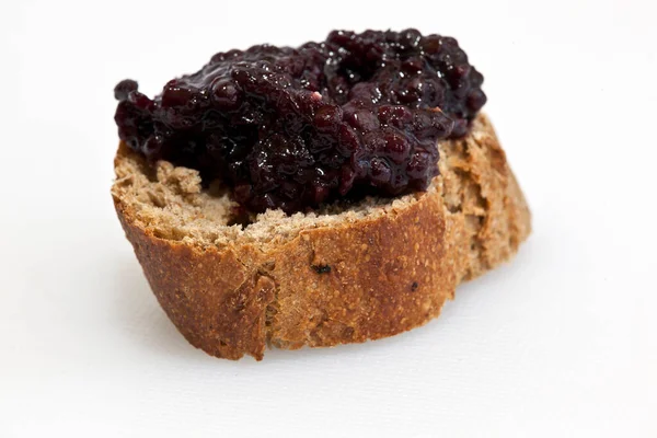 Bread Jam White Background — Stock Photo, Image