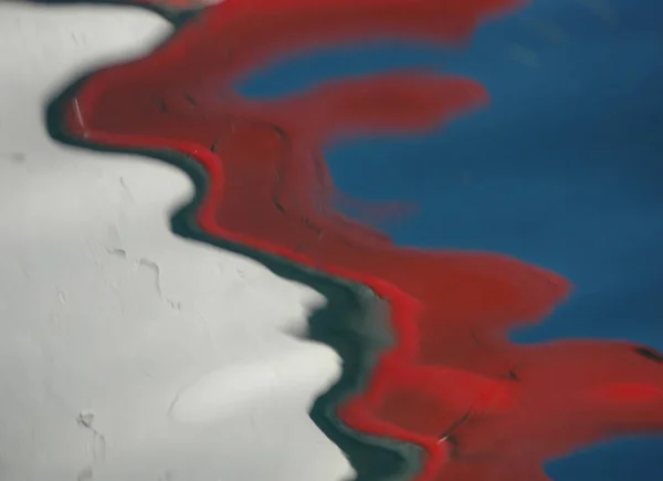 Abstracte Achtergrond Van Rood Blauw Water — Stockfoto