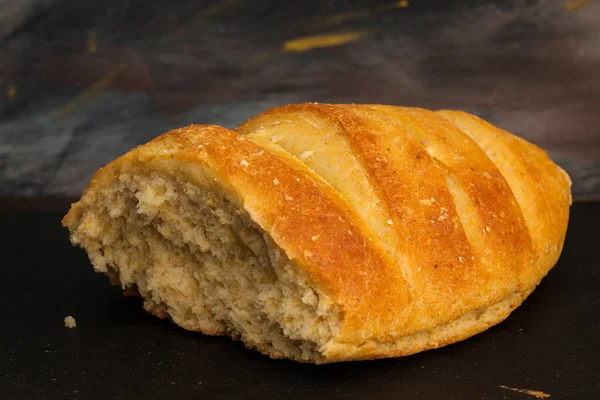 Хліб Темному Фоні — стокове фото