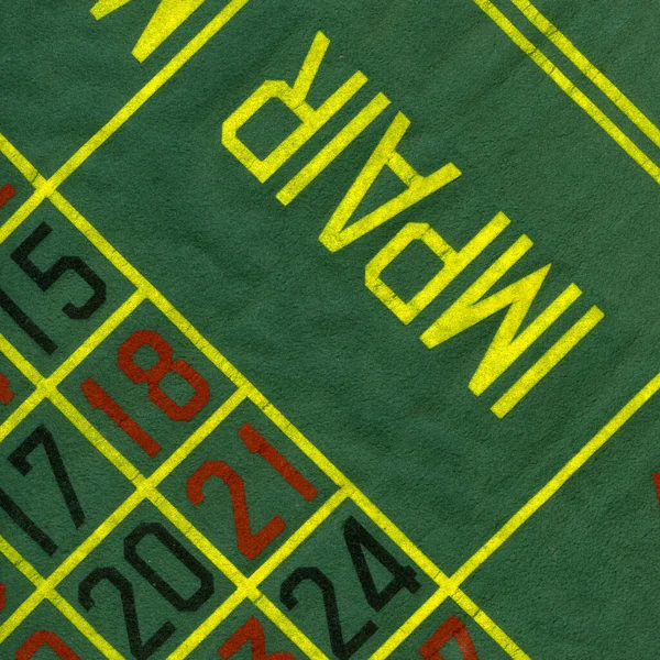 Detail Zeleného Pozadí Čísly Ruleta Hra Stock Obrázky