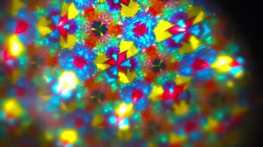 Soyut renkli arkaplan. Bir Kaleydoskop 'un gerçek hareketi