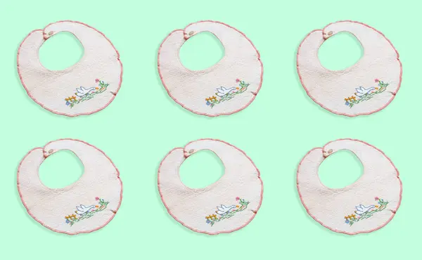 Baby Bibs Background Concept Newborn Retro Style Cute Object Handmade Royalty Free Stock Images