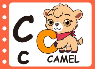 Devenin C harfi. Çocuklar oyun öğreniyor