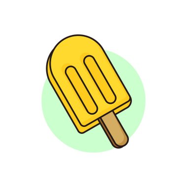 dondurma vektörü düz biçim vektör çizim tasarımı