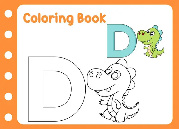 Çocuklar için boyama kitabı. Şirin dino