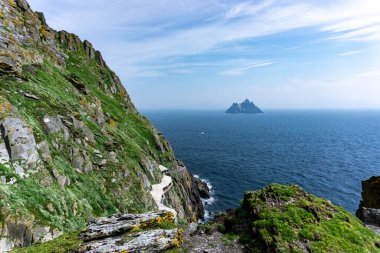 Skellig 'den İskelet Rock Manastırı İrlanda 
