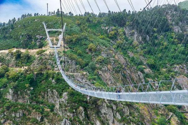 Aveiro Portekiz 'deki Majestic 516 Arouca Askı Köprüsü Orman ve Nehir Genişletici Panoramik Görüş Alanı
