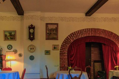 Edole. Edole Bishop's Castle. The castle is located on top of a steep slope on the left bank of the Vanka River.