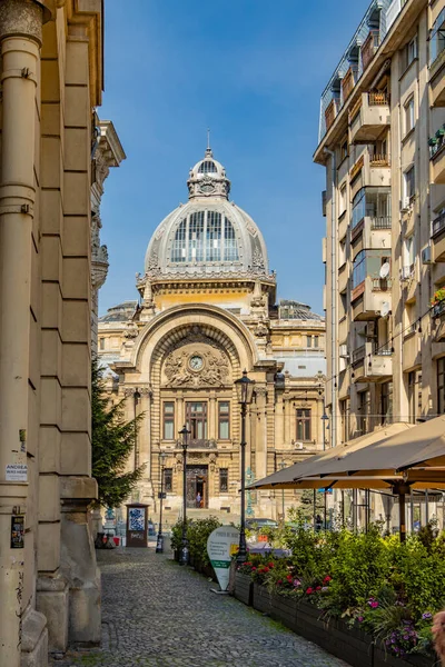 Bukarest Románia Cec Palace Román Nyelven Palatul 1900 Ban Épült — Stock Fotó