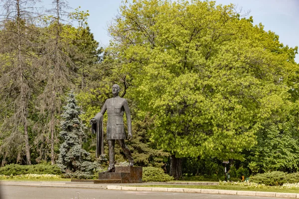 Bucharest Roemenië Standbeeld Charles Gaulle Het Charles Gaulle Plein Boekarest — Stockfoto