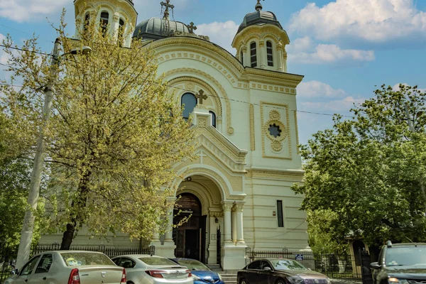 Bukarest Románia Szent Miklós Vlagyitsa Szent Miklós Templom Román Biserica — Stock Fotó