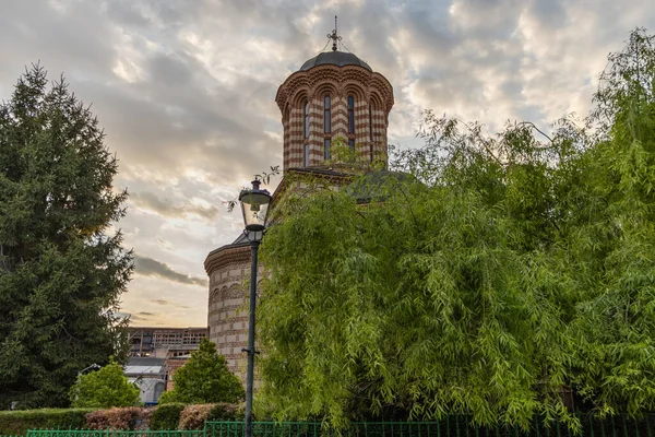 Бухарест Румыния Перспективный Вид Церковь Святого Антония Старый Княжеский Суд — стоковое фото
