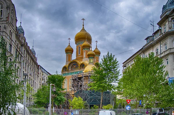 BUCHAREST, ROMANIA - Romanya 'nın Bükreş kentindeki Aziz Nicholas Kilisesi.