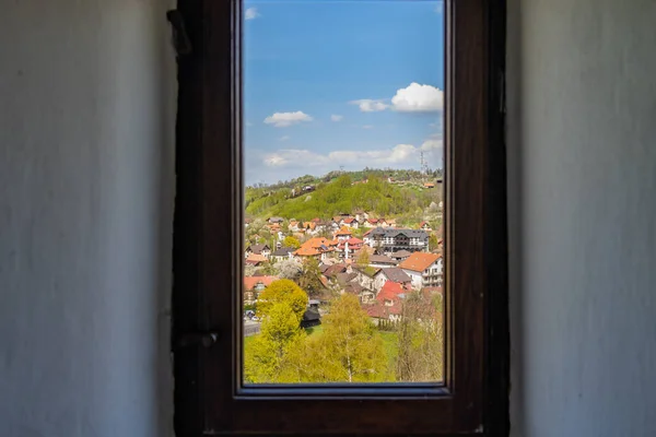 Brasov Transsylvanien Rumänien Den Medeltida Slottet Bran Känd För Myten — Stockfoto