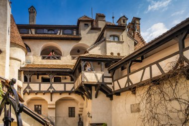 Brasov, Transylvania. Romania. The medieval Castle of Bran, known for the myth of Dracula. clipart