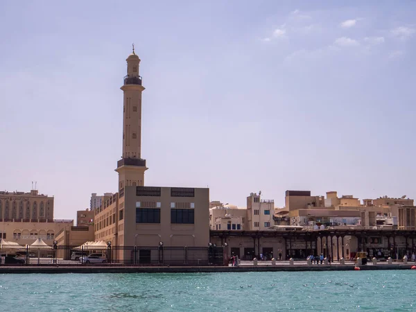 Dubai Museum Voorgrond Met Juma Grand Moskee Achtergrond Omgeving Van — Stockfoto