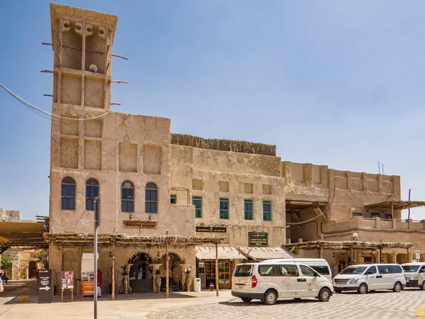 Dubai Förenade Arabemiraten Närbild Bastakia Quarter Arkitektur Bur Dubai Byggandet — Stockfoto